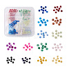Craftdady 490Pcs 14 Colors Imitation Jade Glass Beads Strands GLAA-CD0001-13-1