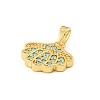 Ocean Brass & Rhinestone Pendants RB-CBA4B36-04G-08-2