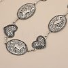 Alloy Ethnic-style Oval Horse and Heart Link Chain Belts for Women FS-WG752C3-01-4