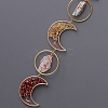 Moon Tree of Life Natural Gemstone Beads Suncatchers HJEW-F027-01-4