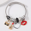Adjustable Stainless Steel European Bangles FS-WG86543-01-1