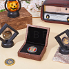 1Pc Rectangle Wood Commemorative Coin Magnetic Boxes CON-DC0001-26-5