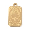 Buddhist 304 Stainless Steel Pendants SA-CBAE30B-02C-G-1