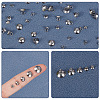 150Pcs 5 Styles 201 Stainless Steel Bead Cap Pendant Bails STAS-PA0001-05-6