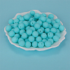 Round Silicone Focal Beads SI-JX0046A-82-3