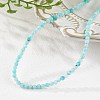 Natural Amazonite Beaded Necklaces NJEW-K114-B-A07-1