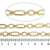 Rack Plating Brass Oval Link Chains CHC-G023-02G-2