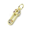 Brass Micro Pave Cubic Zirconia Pendants KK-H475-21G-02-2