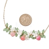 Epoxy Resin & Acrylic Pendant Necklace X1-NJEW-TA00162-3