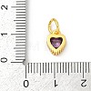 Brass Micro Pave Cubic Zirconia Pendants KK-H204-01G-03-3