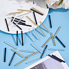 600Pcs 3 Colors Glass Bugle Beads SEED-ME0001-25-5