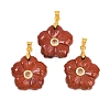 Natural Red Jasper Carved Pendants G-A315-01G-06-1