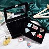 Rectangle Velvet Presentation Boxes for Brooch Badge Storage and Display CON-WH0095-05-6
