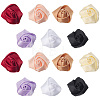70Pcs 7 Colors Polyester Rose Flower Ornament Accessories DIY-GF0013-42-7