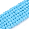 Opaque Solid Color Imitation Jade Glass Beads Strands LS-EGLA-A044-P2mm-D08-1