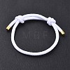 Adjustable Nylon Round Milan Cord Slider Bracelet Making FB-H001-01G-17-1