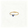 Adjustable Birthstone 304 Stainless Steel Micro Pave Cubic Zirconia Cuff Open Rings WGB2F1D-09-1
