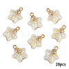 20Pcs Luminous Glass Pendants FIND-YW0009-11B-1