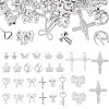 45Pcs 15 Styles Rack Plating Alloy Charms FIND-TA0008-90-1