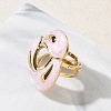 304 Stainless Steel Cuff Open Rings for Women RJEW-F207-02G-02-5