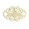 Flower Brass Lapel Pin Brooches for Clothes KK-CBA19A0-03G-1
