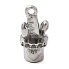 304 Stainless Steel Pendant Rhinestone Settings STAS-B167-05P-1