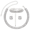 1 Bag Alloy Rhinestone Jewelry Sets SJEW-UN0001-27S-1