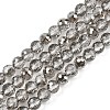 Electroplate Transparent Glass Beads EGLA-B013-02A-PL16-1