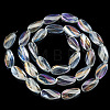 1Strand Electroplate Transparent Glass Beads Strands EGLA-TADJ0001-20A-4