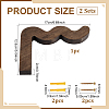 Wood Hanging Plant Support AJEW-WH0643-006-2