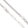 Alloy Butterfly Lariat Necklaces NJEW-JN05693-5