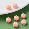 Opaque Striped Acrylic Beads MACR-S373-27A-08-6