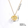 European and American Fashion Heart Shaped Brass Crystal Rhinestone Locket Pendant Necklaces CW4614-4-1