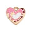 Valentine's Day Alloy Enamel Pendants ENAM-I084-01KCG-12-1