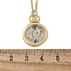 Brass Twelve Constellations Tarot Pendant Necklaces NJEW-Q006-01B-G-3