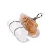 Natural Quartz Crystal & Yellow Quartz Nuggets Big Pendants G-K338-43P-07-2