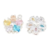 Brass Pave Colorful Cubic Zirconia Charms CU-CBA804C-07P-2