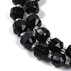 Natural Black Tourmaline Beads Strands G-O201B-119F-3