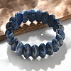 Bicone Natural Lapis Lazuli Beads Stretch Bracelets for Women Men BJEW-C097-05G-1