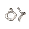 Non-Tarnish 304 Stainless Steel Toggle Clasps STAS-Q324-07P-1