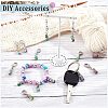 12Pcs Acrylic Beaded Pendant Decorations HJEW-PH01527-6