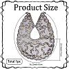 Polyester with Plastic Sequin Shawls AJEW-BM0001-60A-2