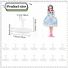 Plastic Doll Stand Display Holder for 6.7 Inch Dolls and Action Figures AJEW-WH0332-40-2
