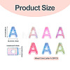 20Pcs UV Plating Transparent Acrylic European Beads OACR-TADJ0001-19A-3