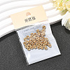 SHEGRACE Brass Micro Pave Clear Cubic Zirconia Spacer Beads XGRQ1U281-308G-6