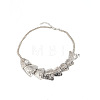 Summer Alloy Flexible Fish Bib Necklaces for Women WG0DD39-02-3