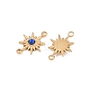 304 Stainless Steel Micro Pave Cubic Zirconia Connector Charm ZIRC-F147-02G-02-2
