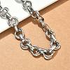 304 Stainless Steel Rolo Chain Bracelets for Women BJEW-S176-01P-A-3