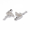 Alloy Rhinestone Pendants PALLOY-P287-16P-02-3