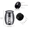 Alloy Cremation Urn Kit AJEW-CN0001-11O-2